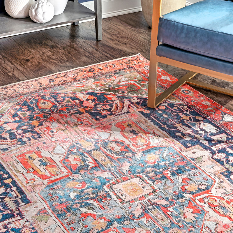 World Menagerie Rosman Red Area Rug Wayfair